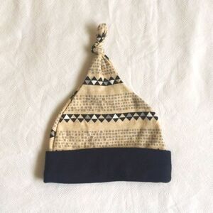 baby essentials neutral geometric infant hat